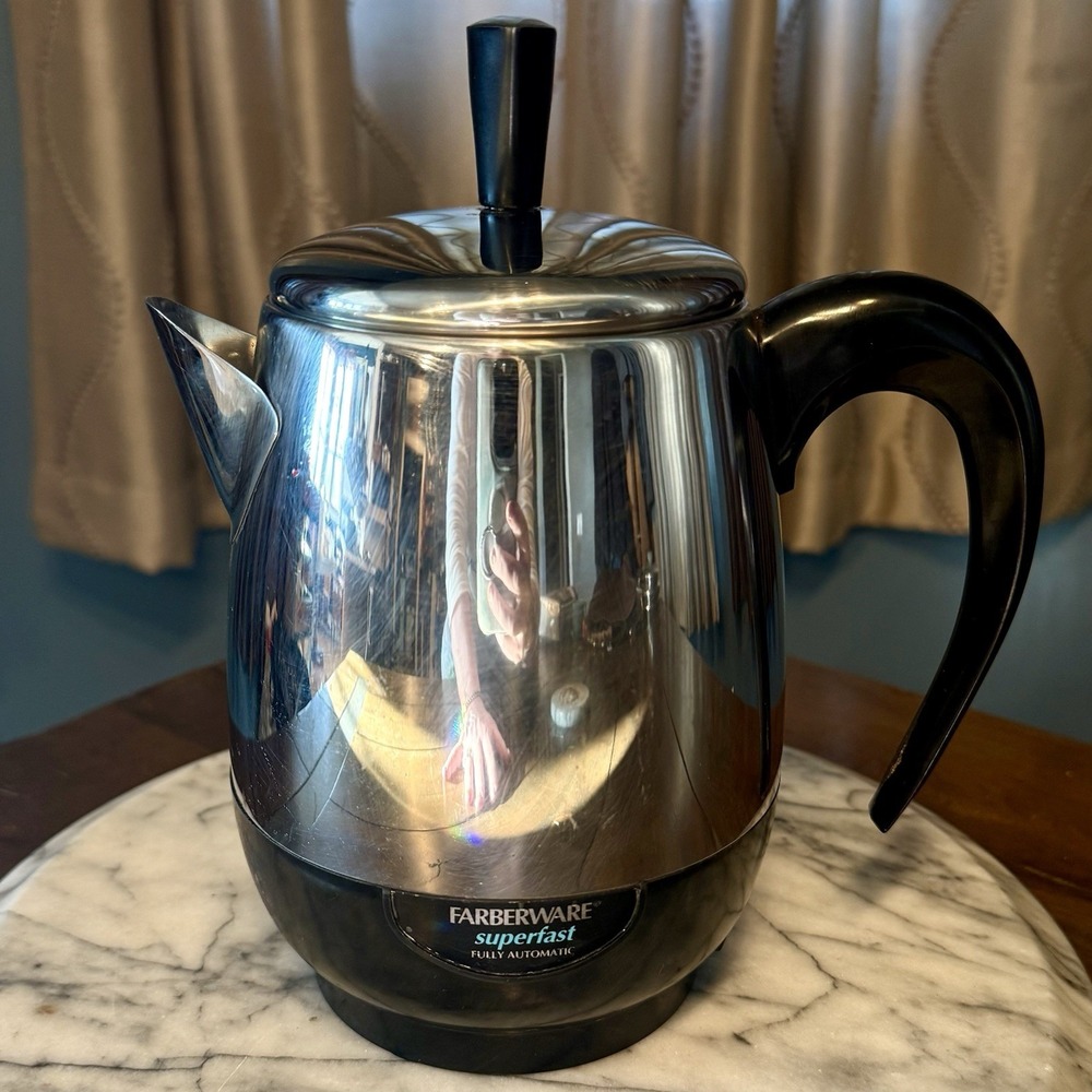 VTG Farberware Superfast Fully Automatic Electric FCP-240-A Percolator TESTED! - Picture 3 of 7